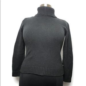 Tommy Hilfiger Size L Large Black Turtleneck